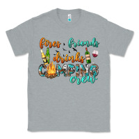 Heather Grey fires friends drinks camping crew Classic Tee - texasbilliewilder