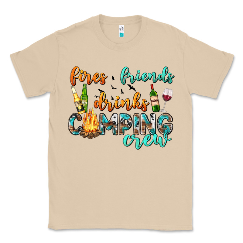 Fires Friends Drinks Camping Crew Classic Tee by texasbilliewilder | Teevron