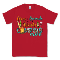Red fires friends drinks camping crew Classic Tee - texasbilliewilder