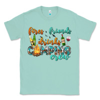 Seafoam fires friends drinks camping crew Classic Tee - texasbilliewilder