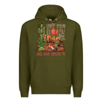 Army Green aintgoin down til the sun comes up desert Premium Hoodie - NancyCooperArtShop