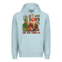 Blue Mist aintgoin down til the sun comes up desert Premium Hoodie - NancyCooperArtShop
