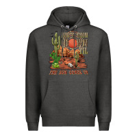 Charcoal Heather aintgoin down til the sun comes up desert Premium Hoodie - NancyCooperArtShop
