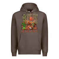 Coffee aintgoin down til the sun comes up desert Premium Hoodie - NancyCooperArtShop