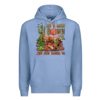 Colony Blue aintgoin down til the sun comes up desert Premium Hoodie - NancyCooperArtShop