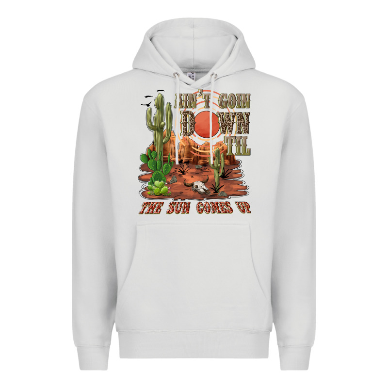 Aintgoin Down Til The Sun Comes Up Desert Premium Hoodie by NancyCooperArtShop | Teevron