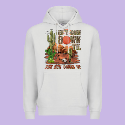 Aintgoin Down Til The Sun Comes Up Desert Premium Hoodie Designed By Nancycooperartshop