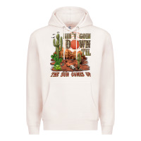 Pale Pink aintgoin down til the sun comes up desert Premium Hoodie - NancyCooperArtShop
