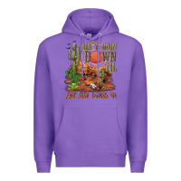 Purple aintgoin down til the sun comes up desert Premium Hoodie - NancyCooperArtShop