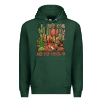 Sports Green aintgoin down til the sun comes up desert Premium Hoodie - NancyCooperArtShop