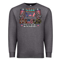 Charcoal Heather star spangled hammered Premium Sweatshirt - CowhideDigitalArt