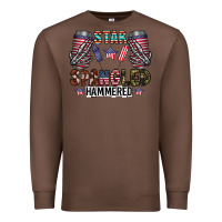 Chestnut star spangled hammered Premium Sweatshirt - CowhideDigitalArt