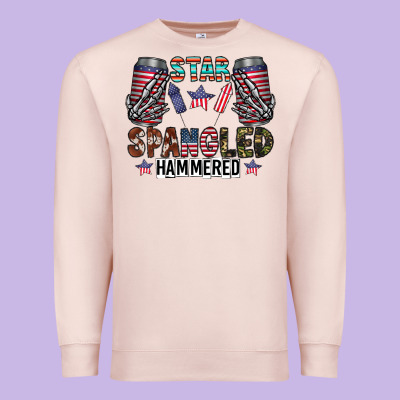 Star Spangled Hammered Premium Sweatshirt Designed By Cowhidedigitalart