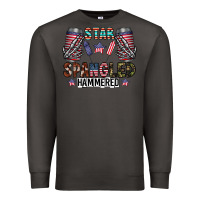 Smoke star spangled hammered Premium Sweatshirt - CowhideDigitalArt