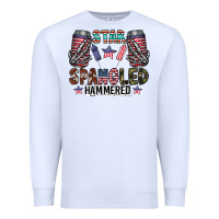 White star spangled hammered Premium Sweatshirt - CowhideDigitalArt