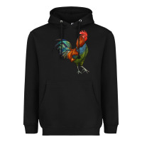 Black rooster Heavyweight Hoodie - RanaPortraitStore