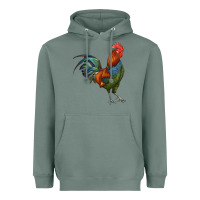 Sage rooster Heavyweight Hoodie - RanaPortraitStore