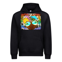 Black coconut drink with sunglasses Urban Hoodie - Jasminsmagicworld