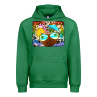 Emerald coconut drink with sunglasses Urban Hoodie - Jasminsmagicworld