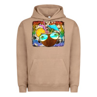 Pigment Burro coconut drink with sunglasses Urban Hoodie - Jasminsmagicworld