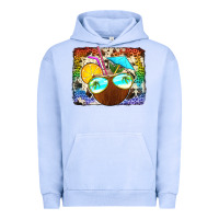 Pigment Grape Ice coconut drink with sunglasses Urban Hoodie - Jasminsmagicworld