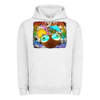Pigment Lunar Rock coconut drink with sunglasses Urban Hoodie - Jasminsmagicworld