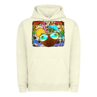 Pigment Pistachio coconut drink with sunglasses Urban Hoodie - Jasminsmagicworld
