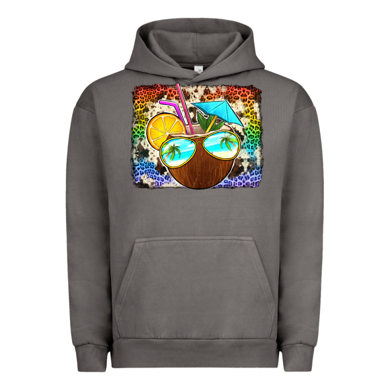 Coconut Drink With Sunglasses Urban Hoodie by Jasminsmagicworld | Teevron