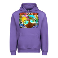 Tulip coconut drink with sunglasses Urban Hoodie - Jasminsmagicworld