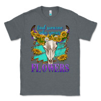 Charcoal Heather find someone who grows flowers Classic Tee - texasbilliewilder