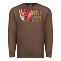 Chestnut peace love 100 days of school Premium Sweatshirt - RacoonDesign