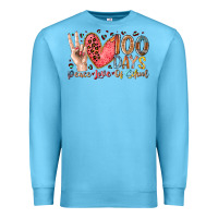 Ocean Blue peace love 100 days of school Premium Sweatshirt - RacoonDesign