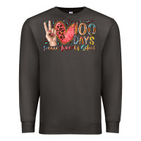 Smoke peace love 100 days of school Premium Sweatshirt - RacoonDesign