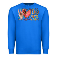 True Royal peace love 100 days of school Premium Sweatshirt - RacoonDesign