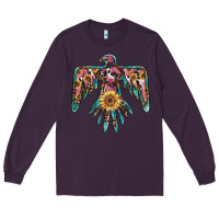 Plum pinky western sunflower thunderbird Long Sleeve Tee - BarkalooDesign