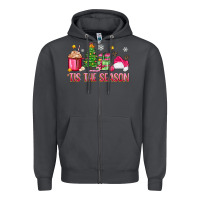 Smoke 'tis the season pink christmas Zipper Hoodie - Zillion Design Studio