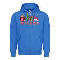 True Royal 'tis the season pink christmas Zipper Hoodie - Zillion Design Studio