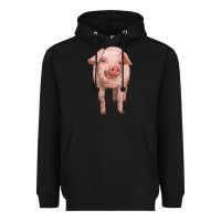 Black pig Heavyweight Hoodie - RanaPortraitStore