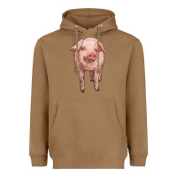 Toasted Coconut pig Heavyweight Hoodie - RanaPortraitStore