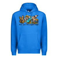 True Royal peace love longhorn heifer Premium Hoodie - LillyAllenDesigns