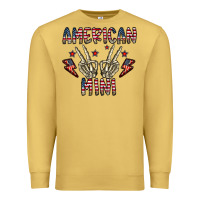 Antique Gold american mini Premium Sweatshirt - CowhideDigitalArt