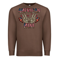 Chestnut american mini Premium Sweatshirt - CowhideDigitalArt