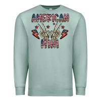 Seafoam american mini Premium Sweatshirt - CowhideDigitalArt