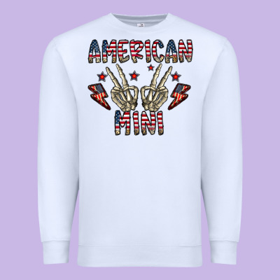 American Mini Premium Sweatshirt Designed By Cowhidedigitalart