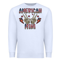 White american mini Premium Sweatshirt - CowhideDigitalArt