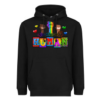 Black we are all human Heavyweight Hoodie - Zillion Design Studio