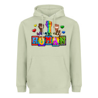Matcha we are all human Heavyweight Hoodie - Zillion Design Studio
