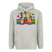 Moon Dust we are all human Heavyweight Hoodie - Zillion Design Studio