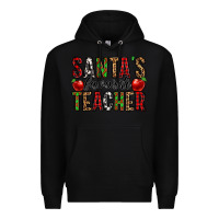 Black santa's favorite teacher Premium Hoodie - Jasminsmagicworld