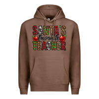 Chestnut santa's favorite teacher Premium Hoodie - Jasminsmagicworld